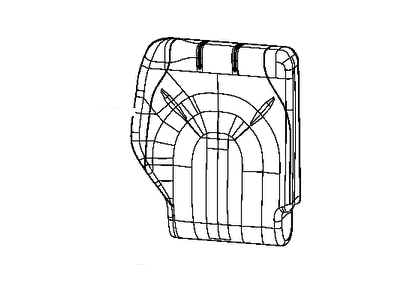 Chrysler 6ED13PQQAB COVER Rear Seat Back 3rd Row
