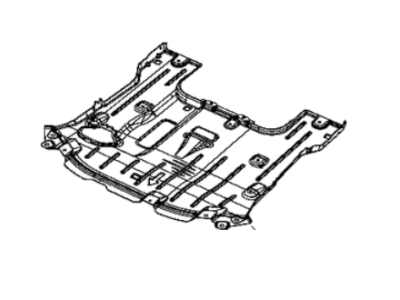 Mopar 68362189AA Belly Pan Front Right Side Only Behind Extension