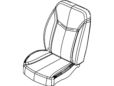 Chrysler 200 Seat Cushion - 68102012AA
