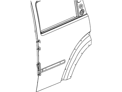 Dodge 55360900AD PANEL Rear Door Outer