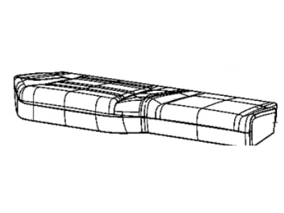 Ram 6RE74TU6AB COVER Rear Seat Cushion Right