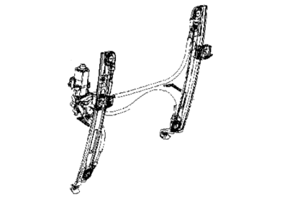 Dodge 68022119AA REGULATOR Front Door Manual