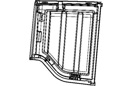 Jeep 1CM51RXFAD PANEL Targa Top Left, Complete with Hardware