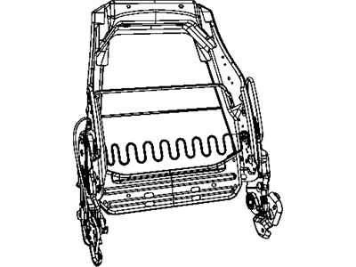 Chrysler 5175824AA FRAME Front Seat Back