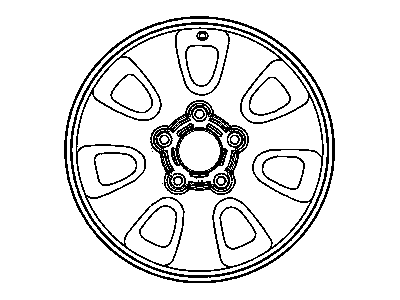 Jeep 5HE38PAKAA WHEEL Aluminum