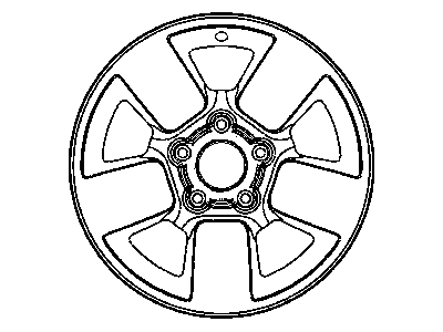 Jeep 5HF55XZAAA WHEEL Aluminum
