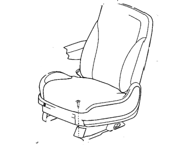 Chrysler 1AQ261DVAA COVER Front Seat Cushion