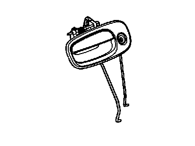 Dodge 4816133AB LINK Key Cylinder To Latch
