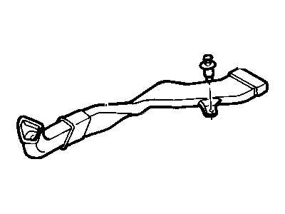 Dodge 55055529AB DUCT Floor Rear