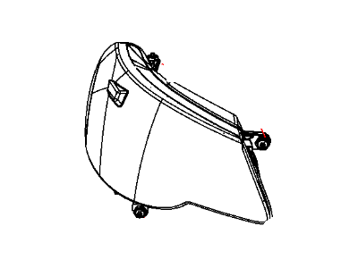 Mopar 5303747AF Headlamp