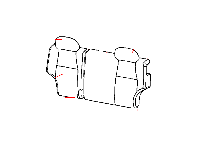 Jeep 1BF821D5AA COVER Rear Seat Back 40%