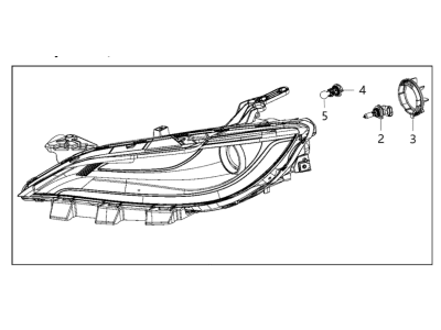 Mopar 68284782AA Composite Headlamp