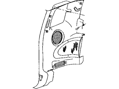 Dodge 5DY74RC3AB PANEL Quarter Trim