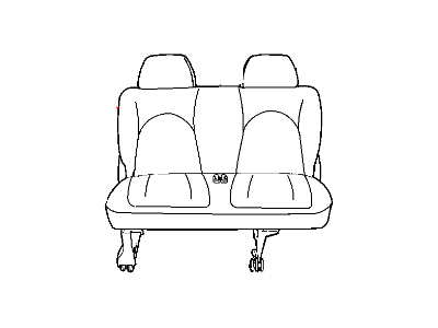 2007 Dodge Caravan Seat Cushion - 1HH341D5AA