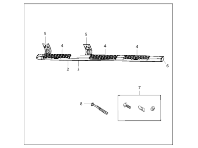 Ram 82213532AC STEP KIT Tubular Side