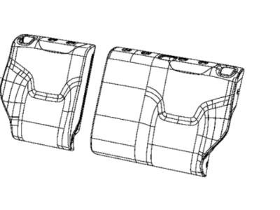Jeep 6SH58PXRAA Cover - Rear Seat Back