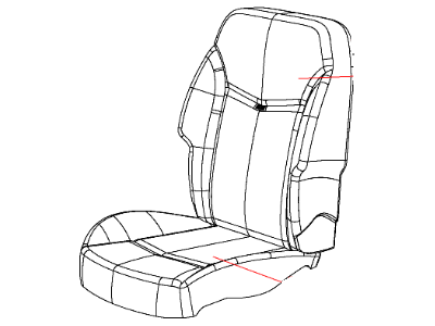 Mopar 1UT82DX9AA Cover Front Seat Back