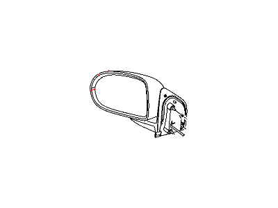 2008 Jeep Compass Car Mirror - 5115047AD