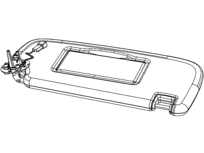 Dodge 1LS27HDAAH VISOR Illuminated