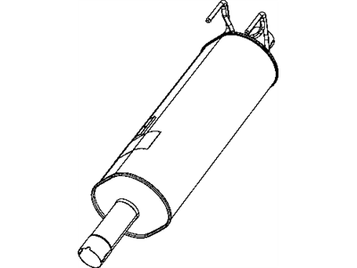 Ram 68172253AA MUFFLER Exhaust