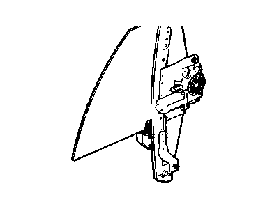 Chrysler 4894318AC GLASS Rear Door