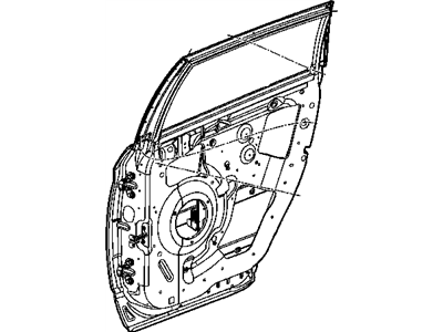 Chrysler 4894228AB PANEL Rear Door