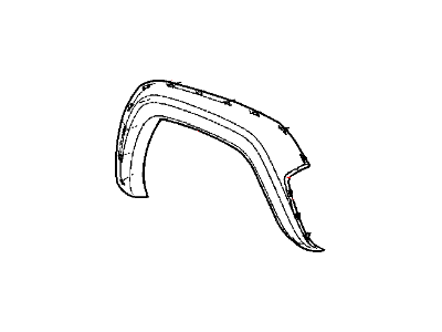 Jeep 5JH46CJMAF APPLIQUE Fender Wheel Opening