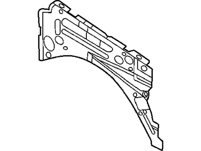 Dodge 55177017AG PANEL Fender Inner