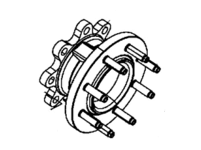 Mopar 5015229AA Extension Stud, Front