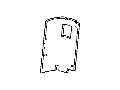 Mopar 5GD52RK5AB Lower Trim, Rear Passenger Side