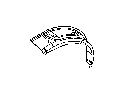 Chrysler 5099630AA WHEELHOUSE Rear Outer