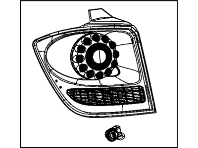 Mopar 68078465AD Combination Lamp, Driver Side