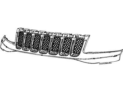 Jeep 68109866AA GRILLE Insert