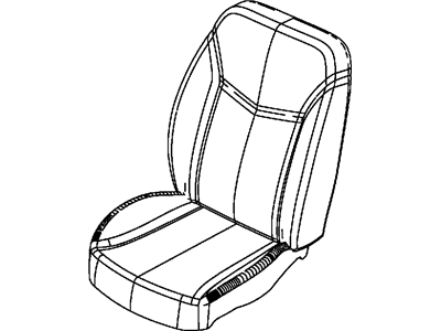 Dodge 1US37DX9AA COVER Front Seat Back