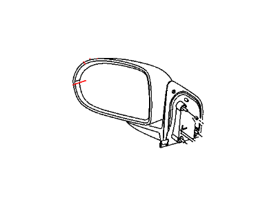 2009 Jeep Compass Car Mirror - 5115041AF