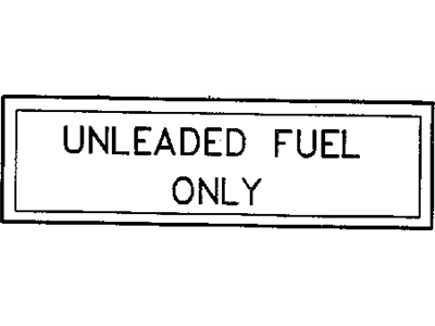 Chrysler 4696849 LABEL Unleaded Fuel Only