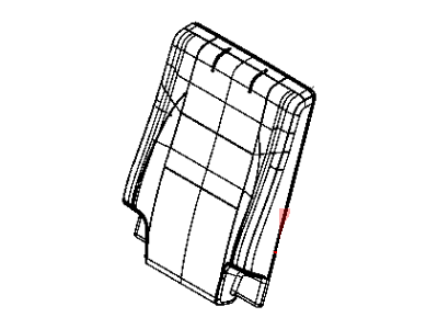 Mopar 5RV42DX9AA Cover Rear Seat Back 3RD Row