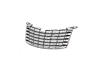 2009 Chrysler PT Cruiser Grille - ZG98GPLAD