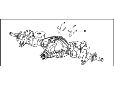 Ram 68237854AC HOUSING Rear Axle