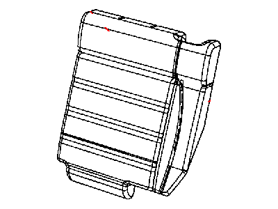 Jeep 5MH831X9AA COVER Rear Seat Back Left