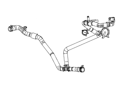 Jeep 68335897AC HOSE Radiator Outlet