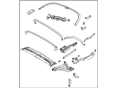 Chrysler 5140983AA FRAME ASSEMBLY Convertible Top