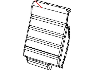 Jeep 5MH71XDBAA COVER Rear Seat Back Left