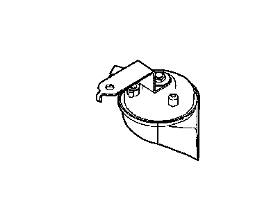 Dodge 5026212AD HORN AND BRACKET Low Note