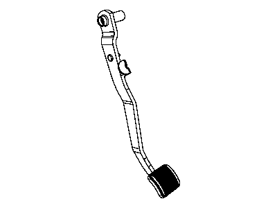 Dodge 52010221AC PEDAL AND PAD Brake