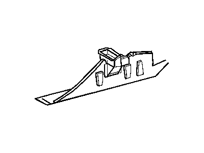 Dodge 5104049AA SUPPORT Under Body Hold Down