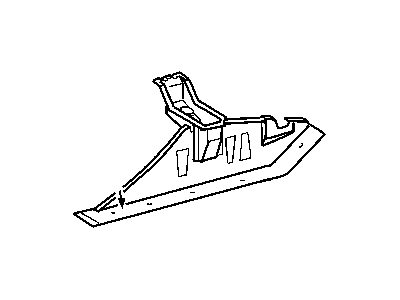 Dodge 5118252AA SUPPORT Under Body Hold Down