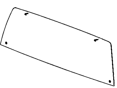 Mopar 55277407AA Back Glass, Rear