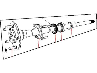 Jeep 68003533AA SHAFT Axle