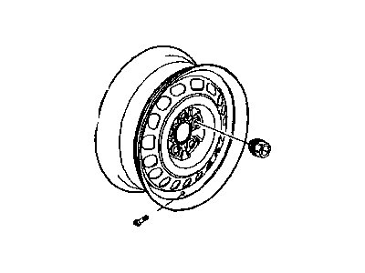 Chrysler 4656426AA WHEEL Steel